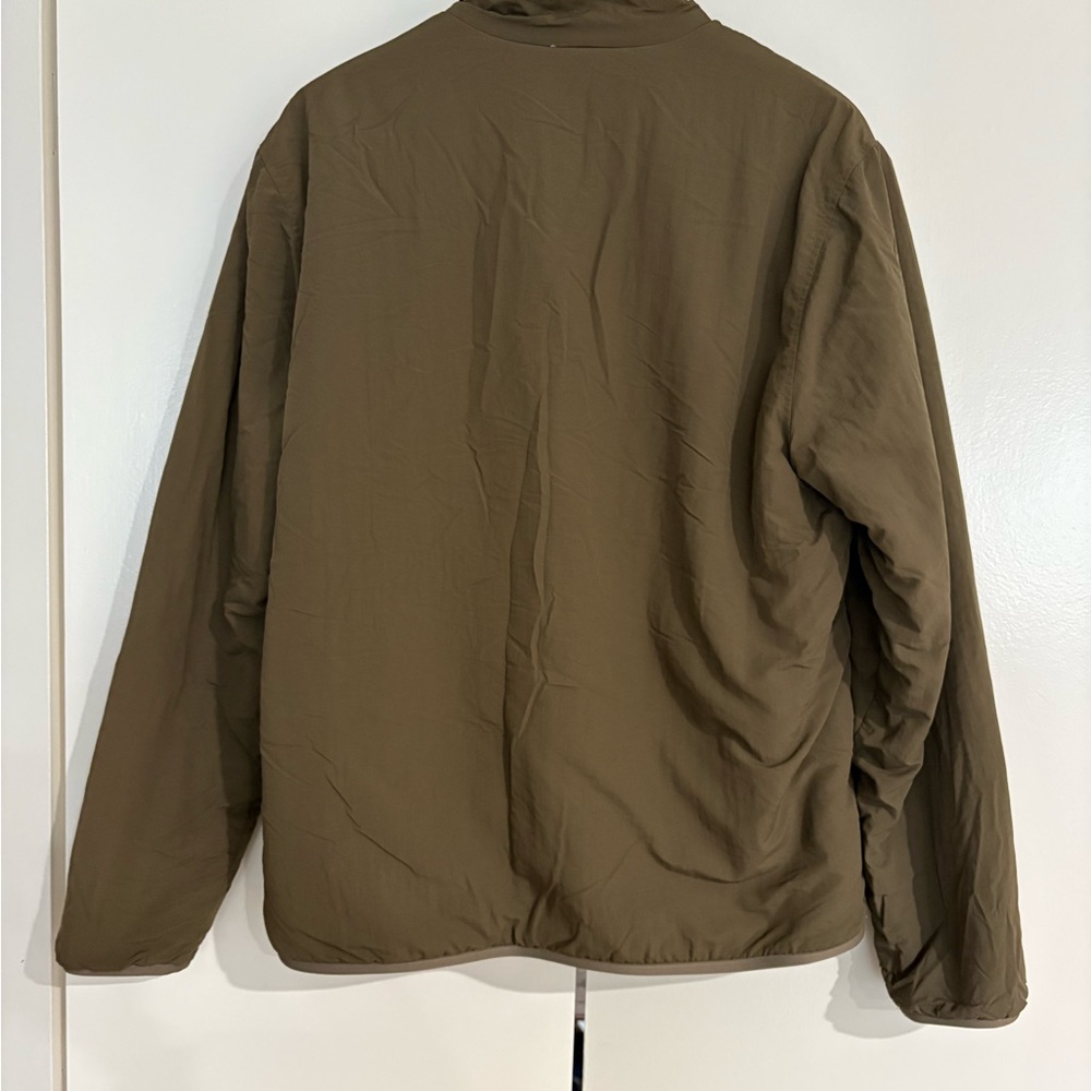 Faherty Steven Paul Judd High Pile Fleece Reversible Jacket in Sand Dune Size L - Picture 6 of 12